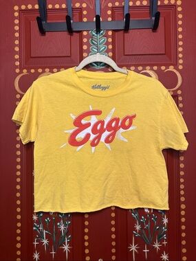 Eggo Logo Yellow Cropped Tee